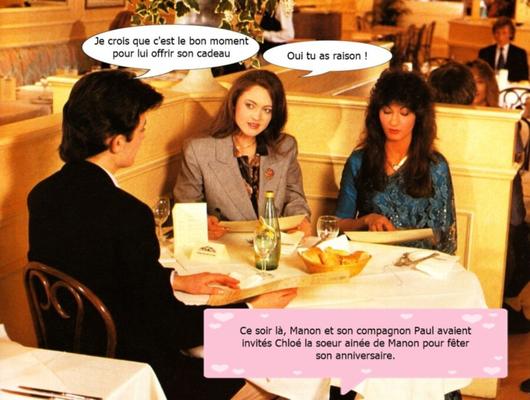 Un anniversaire au restaurant (french incest caps story)