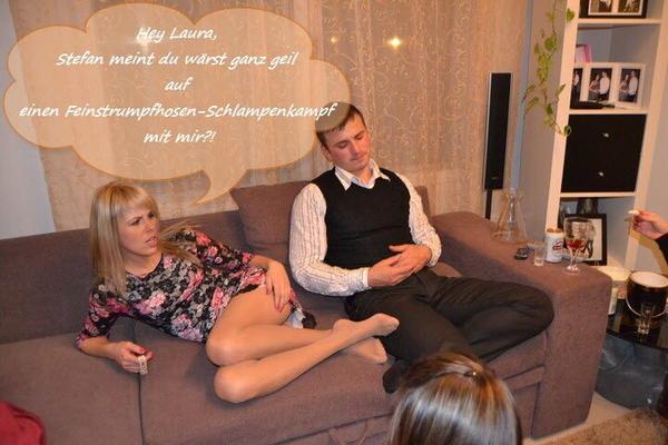Pantyhose Catfight German Captures DIE PARTY