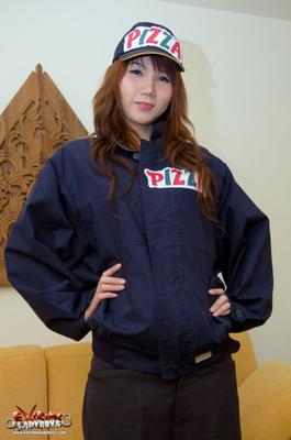 Hot Ladyboy Pizza Delivery