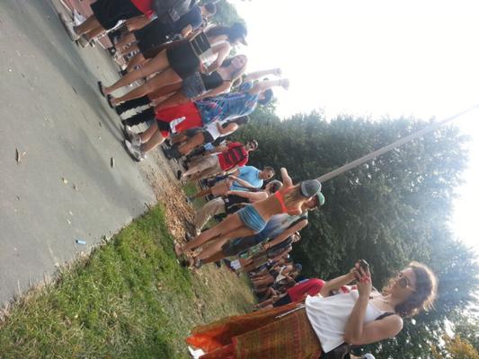 super skinny rave festival girl and crotch shot