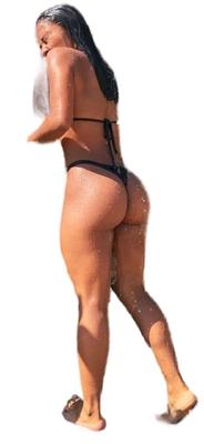 Latina Cute Big Butt Stickers 1235