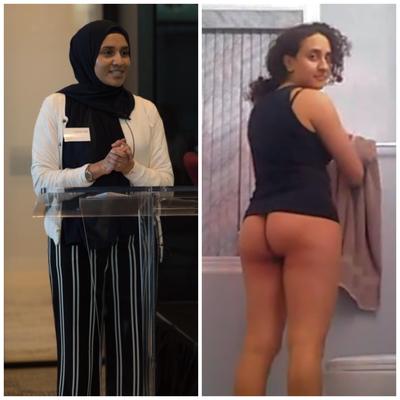 Hijabi-Amateur entlarvt