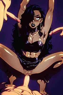 Hentai Neon Synthwave Cyberpunk Японский мультфильм (порно французский)