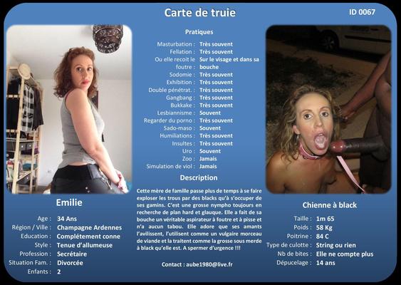 Sklavefrau French Emilie zu Hause benutzt