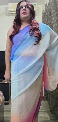 shemale monica m in saree set 