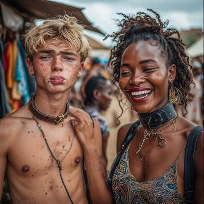 White male prisoners of the Black Goddess