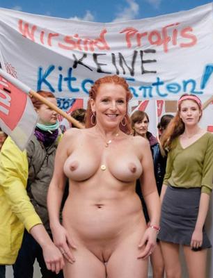 private German Redhead leaked Social Media Yoga FKK Women Moth