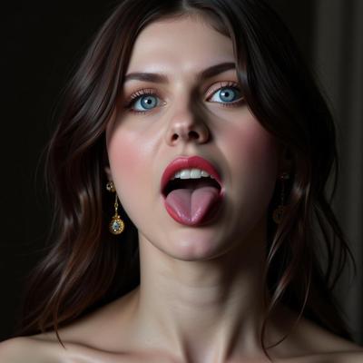 Alexandria Daddario chupando BBC