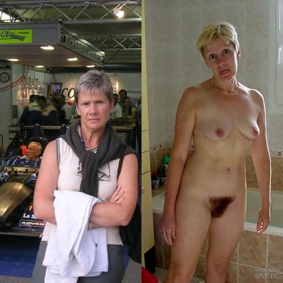 Mature blonde Dominique from France