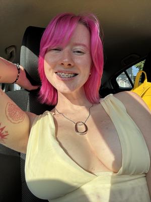 Luv Big Boobs Big Ass Pink Hair Sexy Beauty Girlミックスホット写真