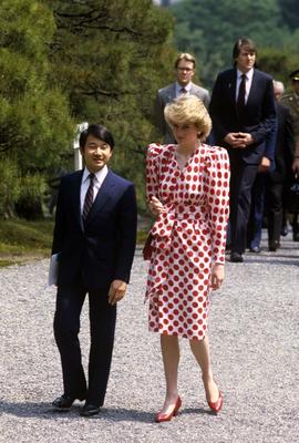 Königliche Prinzessin Diana und Naruito aus Japan