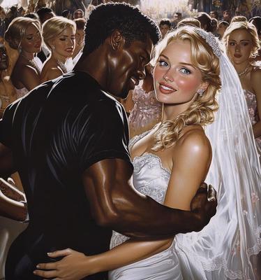 Sorry bro, looks like a Black man is taking your bride tonight