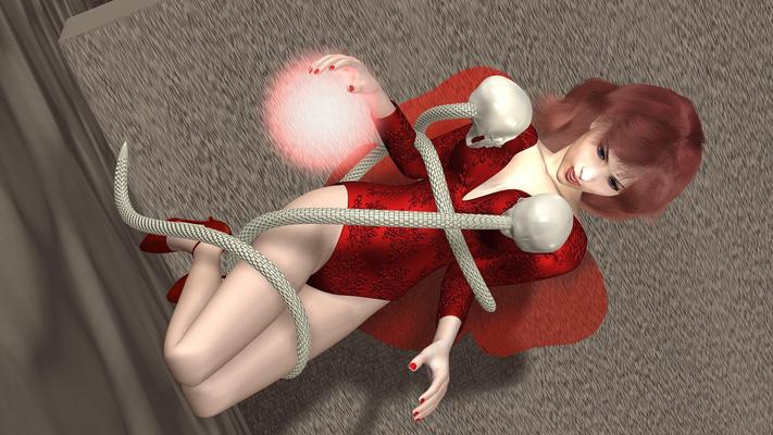 Evil Snake Angel in Leotard Pantyhose and Heels