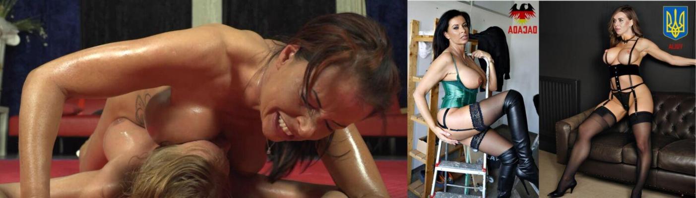 Dacada (Allemagne) contre Julia M (Ukraine) topless lesbiennes
