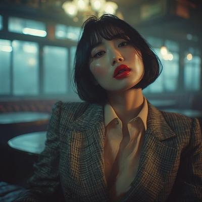 Ai gerou asiáticas de mulheres asiáticas no bar