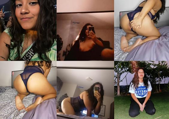 Big Booty Latina Teen mostra seu cu e pés